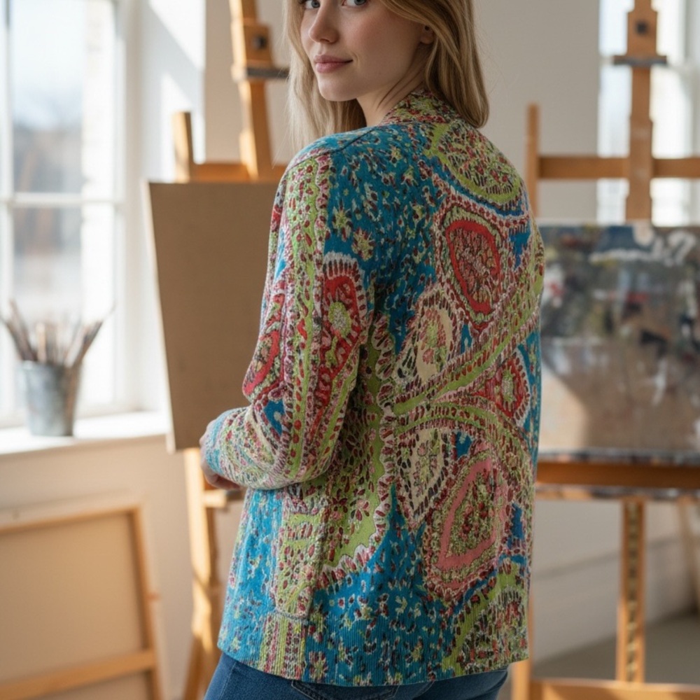Talbots Multicolor Knit Sweater - Picture 2 of 5